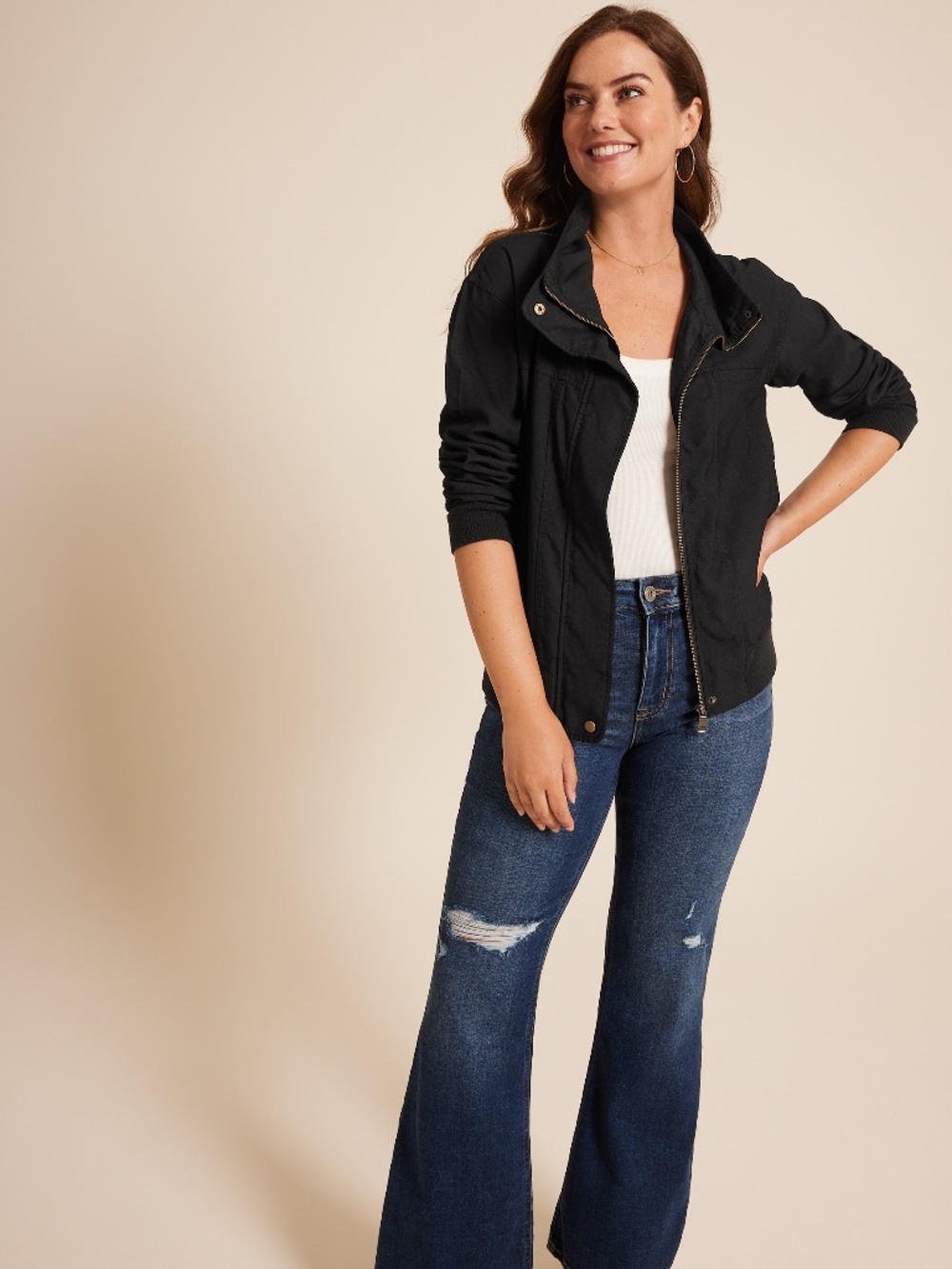 Maurices XS Twill Bomber Jacket